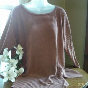 Mauve Side Line top Size XL